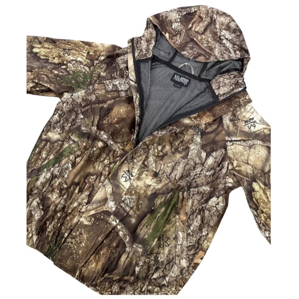 MidwayUSA Men's Cold Bay Rain Jacket Camo Camouflage RealTree APX Hunting Hunt - Picture 3 of 5